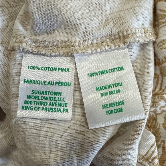 Lilly Pulitzer Beige and White Palm Print Midi Dress cruise resort summer size S - Picture 4 of 5